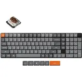 Keychron K17 Max QMK, 75%, Verkabelt & Kabellos, USB + RF Wireless + Bluetooth, Mechanischer Switch, RGB-LED, Schwarz
