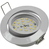 Chilitec LED-Einbauleuchte Flat-32dim warmweiß 80x32mm, 5W, 420lm, weißes Gehäuse