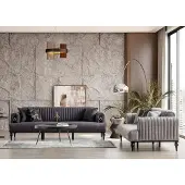 AEA Elegantes 3+3-Sitzer Sofa Set Luxus Couchgarnitur Gemütliche Wohnlandschaft