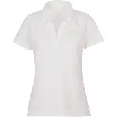 Trigema Damen Poloshirt ohne Knopfleiste Weiß XL