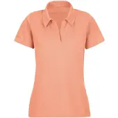 Trigema Poloshirt "Poloshirt ohne Knopfleiste", Damen, Gr. M, rosa (puder), Piqué, 100% Baumwolle, Basic, ohne Ausschnitt, Shirts Poloshirt