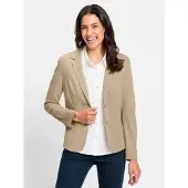 Witt Jerseyblazer "Jersey-Blazer Jerseyblazer in Interlock-Qualität", Damen, Gr. 36, beige, Interlock, , Modisch, Blazer Jerseyblazer