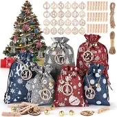 Merkloos DIY-Adventskalender mit Stoffbeuteln und Holzklammern