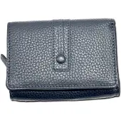 DrachenLeder Florence Damen Portemonnaie Geldbörse dunkelblau Leder 12x9x3cm D2OPF101B6