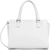 Merkloos Handtasche Smooth in Hellgrau