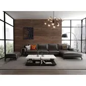 AEA Designer Sofa Couch Ecksofa mit Hocker Polster Garnitur Wohnlandschaft L-Form