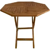 Merkloos Klappbarer Teak Gartentisch für 4 Personen