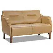 AEA Modernes Wohnzimmermöbel Dreisitzer-Sofa 3 mit Lederpolsterung in Farbe beige