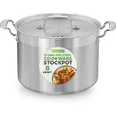 Nutrichef 8L Suppentopf, Kochtopf Groß 32.5cm, Kochtopf Induktion, Cooking Pot-