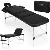 Modernhome Aluminium-Massage- und Rehabilitationsliege, 3-teilig, klappbar, inklusive Transporttasche, Marke: