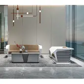 AEA Elegantes 3+1 Ledersofa-Set mit Couchtisch – stilvoll und pflegeleicht.