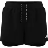 Adidas Laufshorts PERFORMANCE "ADI365 RUNNING ESSENTIALS 2IN1", Damen, Gr. XXL, N-Gr, schwarz (schwarz, normal, gr.), Obermaterial: 100% Polyester, Hosen Laufshorts