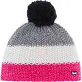 Eisbar Star Pompon Mütze Kids pinkmeliert-white-graumele (142)