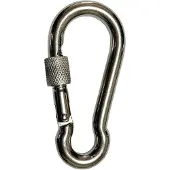 Briconess Edelstahl A4 Karabiner Ø5-11 Schraubverschluss Sicherungsschraube, Durchmesser:5mm