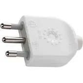 Electraline SPINA MOBILE Schutzkontaktstecker 16A 2P+T für 250V, IP20, Grau