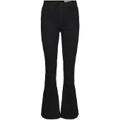 Noisy May Damen Nmsallie Hw Flare Vi023bl Noos Jeans, Schwarz, 25W 30L EU