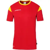 Uhlsport Squad 27 Trikot Kurzarm XL rot/limonengelb