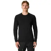 Houdini M's Puremerino Crew true black (900) S