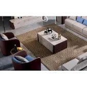 AEA Holztisch Tisch Couchtisch Beistelltisch Sofa Design Wohnzimmer Hochglanz 130x70