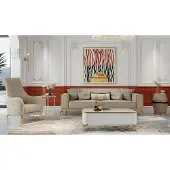 AEA Garnitur Zweisitzer Sessel Beige Sofas Stoffsofa 2tlg Polstersofa Set