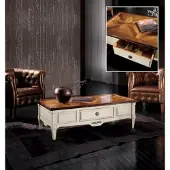 AEA Couchtisch Wohnzimmer Holz Luxus Design Holztische Weiß Kaffeetisch