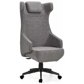 AEA Bürostuhl Sessel Wohnzimmer Chefsessel Bürosessel Drehstuhl Office Grau Textil