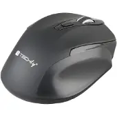 Techly IM 102-WBK, rechts, Optisch, RF Wireless, 1600 DPI, Schwarz