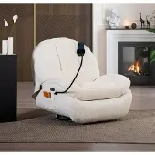 AEA Verstellbarer Luxus Sessel Relax Lounge Kino Polster Drehbar Liege Textil