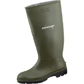 Dunlop Pricemastor. Klassischer Regenstiefel Wasserdicht, Grün, Größe 45