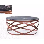 AEA Couchtisch rund Möbel Luxus neuschwarz Modern Wohnzimmer Design braun