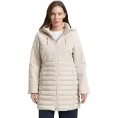 Tom Tailor Hybrid Mantel mit Stehkragen und Kapuze