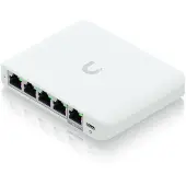 Ubiquiti UniFi Flex Mini 2,5G Verwalteter Ethernet-Switch (100/1000/2500) mit Power over Ethernet (PoE) für den Desktop, Weiß
