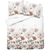 Detexpol Bettwäsche, Flanellbettwäsche, Warm, Für den Winter 200x220 6047b Blumen