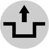 Eaton 218353 Tastenlinse, hoch weiß, Symbol entriegeln M22-XDLH-W-X12 - 10 Stück