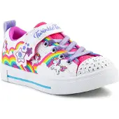 SKECHERS Twinkle Toes S Lights Twinkle Sparks Jumpin Clouds 314809L-WMLT Weiß/Multi - EU 31