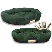 AIO Factory Hundebett 130x105 cm personalisiert wasserdicht grün