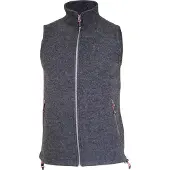 Ivanhoe - Dante Vest - Wollweste Gr L grau/schwarz