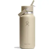 Hydroflask - Wide Flex Straw Cap - Trinkflasche Gr 946 ml beige