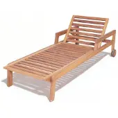 AEA Outdoor Liegestuhl Relaxliegestuhl Holzliegestuhl Gartenmöbel