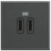 Legrand HS4286C2 AX USB-C Lademodul 2-M Anthrazit