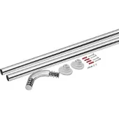 Evenes Winkelstange ESOM 25 mm, kürzbar, weiß, 900 x 900 mm - 93 966 60