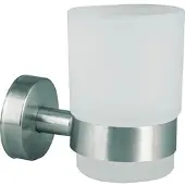 IP Solutions Becher AXIAL Glas satiniert, Edelstahl matt