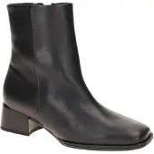 Gabor Stiefelette , Damen, Gr. 42, schwarz, Kalbsleder, unifarben, Schuhe Stiefelette, Blockabsatz, Basic-Stiefelette mit Innenreißverschluss, G-Weite