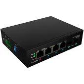 Lanberg ILGE-4P-2S-90, Unmanaged, Fast Ethernet (10/100), Power over Ethernet (PoE), Rack-Einbau, 1U