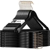 OEM Schwarze Holzhaken - 20 Stück - 360° drehbar