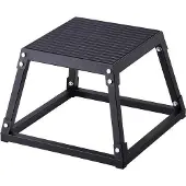 OEM Plyometrische Springbox, 12 Zoll, Stahlplattform für Heimfitness, Antislip, schwarz für Krafttraining