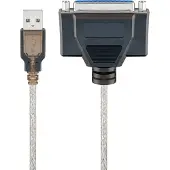 Goobay USB-Druckerkabel, Transparent, 1.5 m