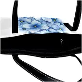 Markenlos Personalisierte Schultertasche aus Kunstleder, mehrfarbig mit Blumenmotiv
