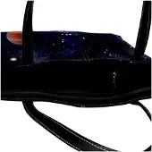Markenlos Personalisierte Handtasche mit Sternenhimmel-Motiv aus Kunstleder, Mehrfarbig