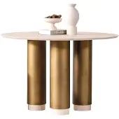 AEA Exklusiver Rundtisch Esszimmer Tische Designer Weiße Tischplatte